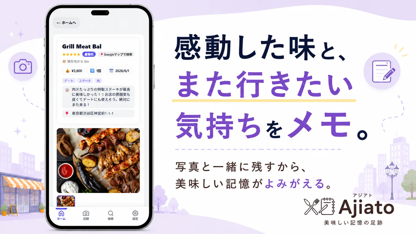 Ajiato お店の詳細メモと写真